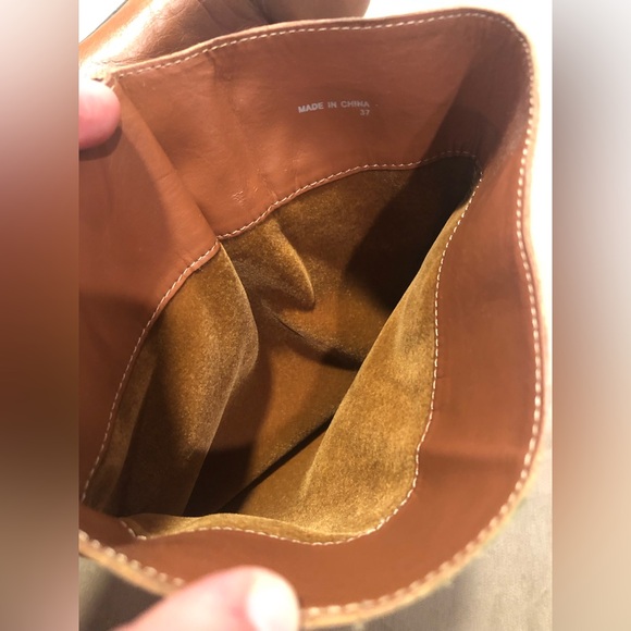 Aldo brown leather calf-high, low wedge heel pull-up boots (size 37 / US 6-6.5) - Picture 7 of 7